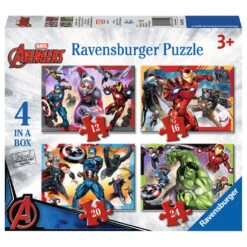 Marvel Ravensburger 4 Puzzles In A Box Avengers Assemble