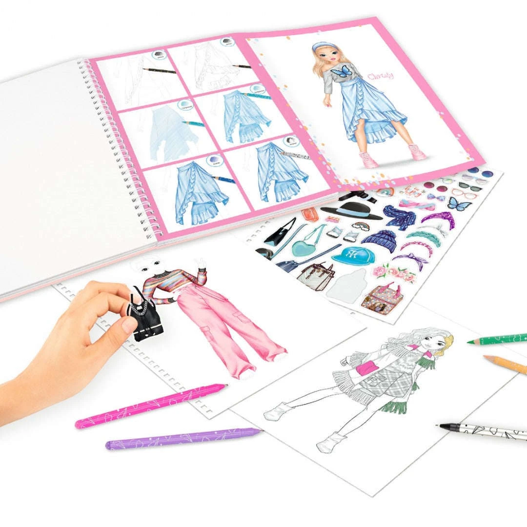Top Model Colouring Book With Pen Set 4 Top Model Colouring Book With Pen Set - Image 2
