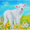 Crystal Art Card Kit - Little Lamb