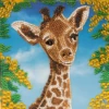 Crystal Art Card Kit - Baby Giraffe