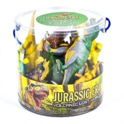 Jurassic Era 18 Piece Dinosaurs Play Set In Tub