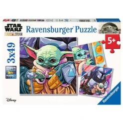 STAR WARS Ravensburger 3 X 49pc Puzzles The Mandalorian: Grogu Moments