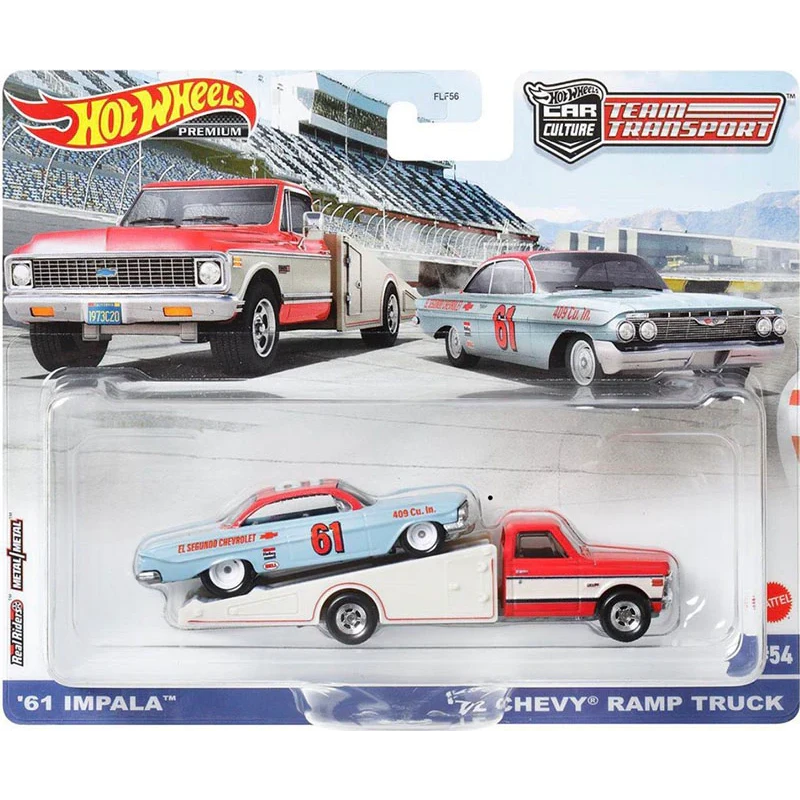 Hot Wheels Car Culture Team Transport 61 Impala 72 Chevy Ramp Truck 3 Hot Wheels Car Culture Team Transport 61 Impala 72 Chevy Ramp Truck