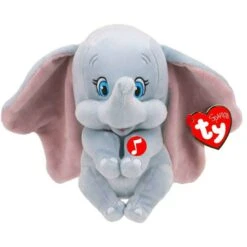 Disney Ty Beanie Sparkle Dumbo With Sound