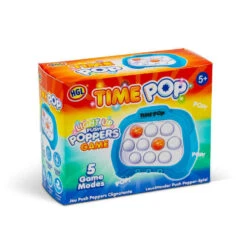 Time Pop Light Up Push Poppers Game - Blue