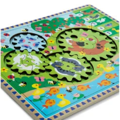 Melissa & Doug Wooden Gear Puzzle 24pc Animal Chase -TOYS'N'TUCK SALE 402780 5632d711 d229 4077 a200 a89e766732dd