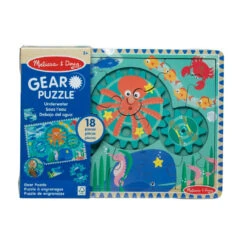 Melissa & Doug Wooden Gear Puzzle 18pc Underwater