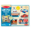 Melissa & Doug Wooden Sound Puzzle Vehicles