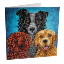 Crystal Art Card Kit - Dog Portrait
