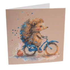 Crystal Art Card Kit - Cute Baby Hedgehog