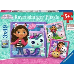 Ravensburger 3 X 49pc Puzzles Gabby's Dollhouse