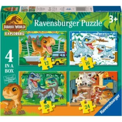 Ravensburger 4 Puzzles In A Box Jurassic World Explorers