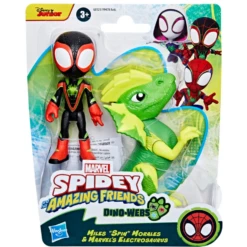 Spider-Man Marvel Spidey And His Amazing Friends Miles Spin Morales & Marvels Electrosaurus