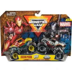 Monster Jam 1:64 2 Pack Series 1 Marvel Iron Man Vs War Machine