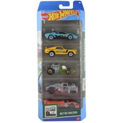 Hot Wheels 5 Vehicle Pack - Retro Racers (HTV50)