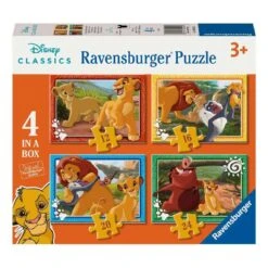 Disney Ravensburger 4 Puzzles In A Box The Lion King