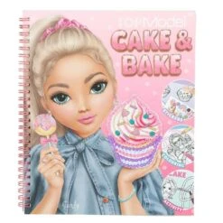 Depesche Top Model Cake & Bake Colouring Book With Sequins