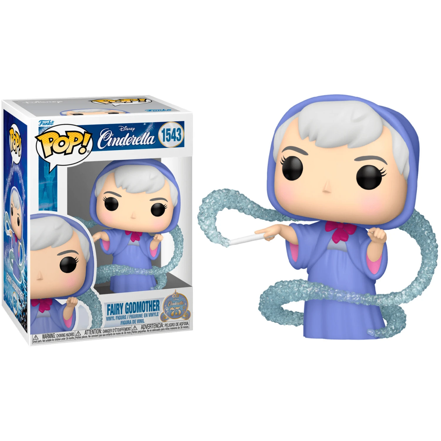 Pop! Vinyl - Disney Cinderella 75 - Fairy Godmother 1543 3 Pop! Vinyl - Disney Cinderella 75 - Fairy Godmother 1543