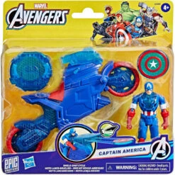 Marvel Avengers Epic World Of Action Captain America Shield-Shot Cycle