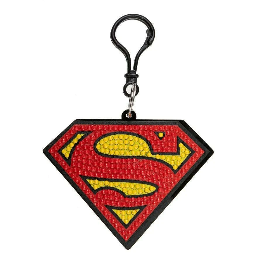 Crystal Art Bag Charms DC - Superman Logo 3 Crystal Art Bag Charms DC - Superman Logo