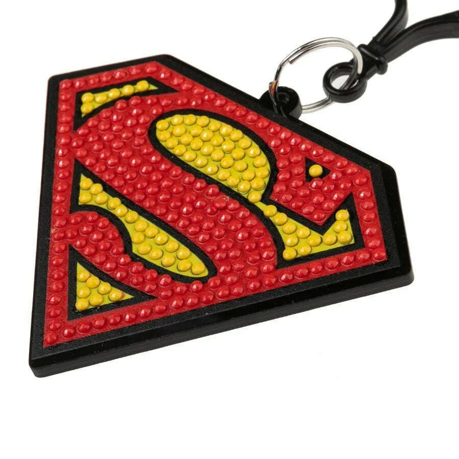 Crystal Art Bag Charms DC - Superman Logo 4 Crystal Art Bag Charms DC - Superman Logo - Image 2