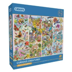 Gibsons 500 Piece Puzzle Curious Creatures