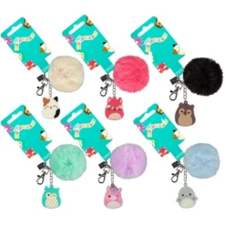Squishmallows Pom Pom Fluffy Keyring