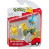 Pokemon Battle Figure Set - Pikachu, Mudkip, Boltund
