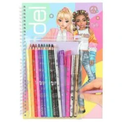 Depesche Top Model Coloring Book Stationary Set