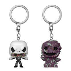 Disney Funko Pocket Pop Keychain - Nightmare Before Christmas - Jack Skellington & Oogie Boogie