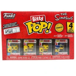 Bitty Pop! The Simpsons 4 Pack - Maggie Simpson, Homer Simpson, Barney Gumble, Chief Wiggum