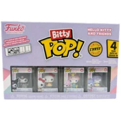 Bitty Pop! Hello Kitty & Friends 4 Pack - Kuromi, Hello Kitty, My Melody, Kuromi