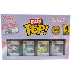 Bitty Pop! Hello Kitty & Friends 4 Pack - Hello Kitty, Cinnamoroll, Pompompurin, Kuromi